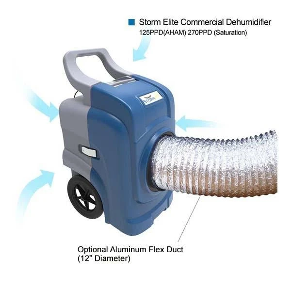 Storm ELITE Dehumidifier | 125 Pint High Capacity Restoration Dehumidifier(Storm Elite 125ppd Restoration Dehumidifier) 6 Storm ELITE Dehumidifier | 125 Pint High Capacity Restoration Dehumidifier(Storm Elite 125ppd Restoration Dehumidifier) - Image 6